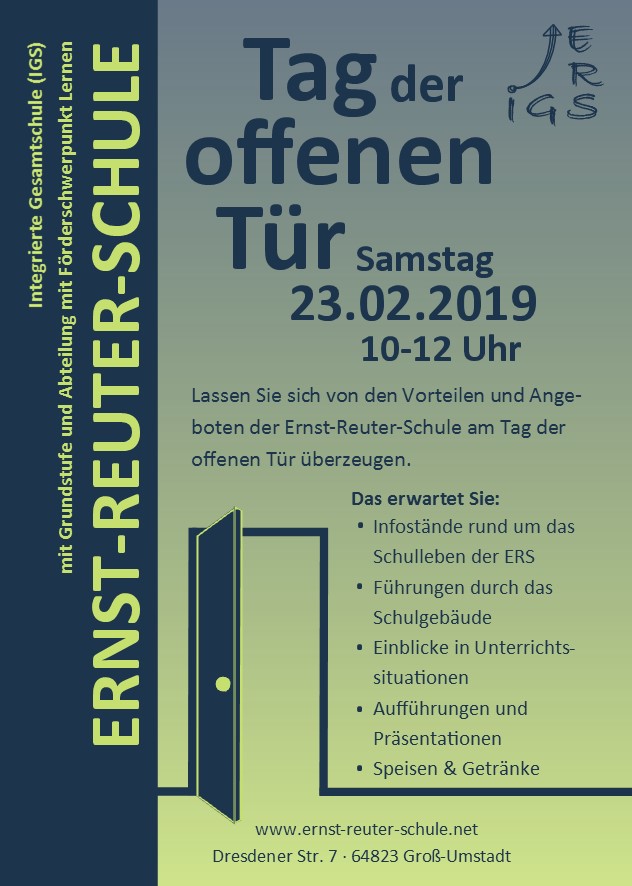 Tag Der Offenen Tur In Der Ernst Reuter Schule Am 23 Februar 2019